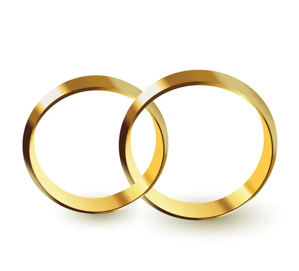 Anéis dourados — Vetor de Stock