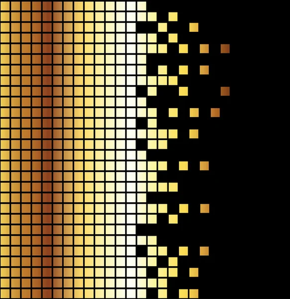 Absztrakt arany négyszög alapú, mozaik háttér — Stock Vector
