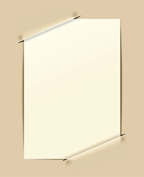 Cadre en papier rétro — Image vectorielle