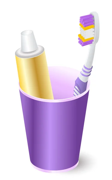 Diş fırçası — Stok Vektör
