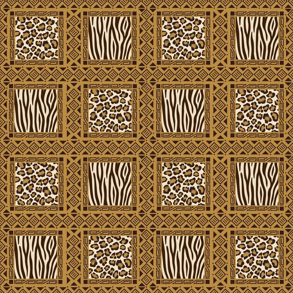 African style seamless pattern — Stock Vector