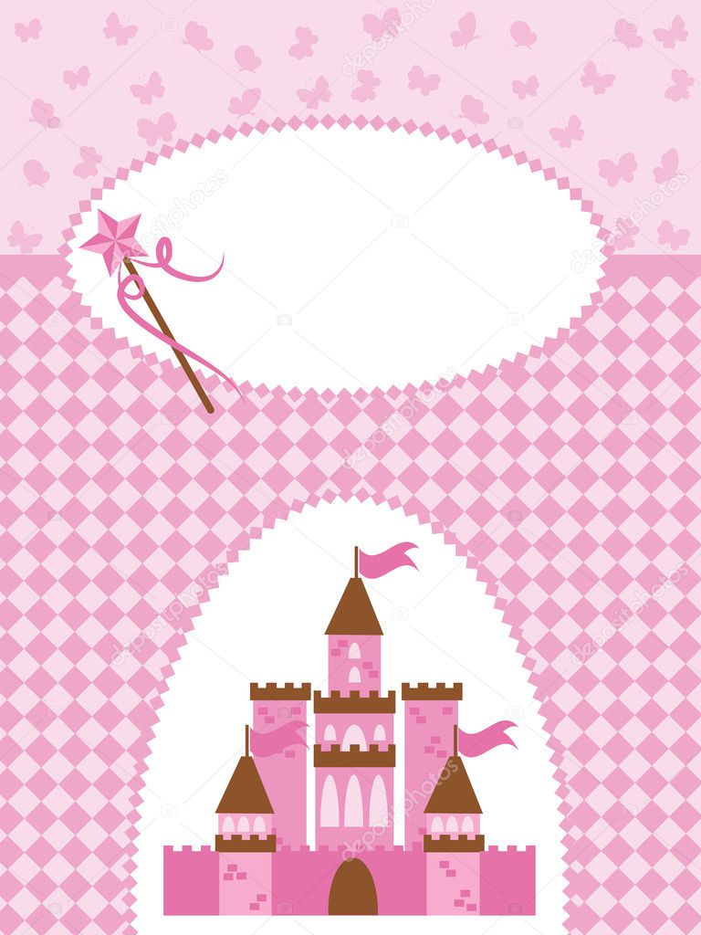 Princess card with Magic Castle