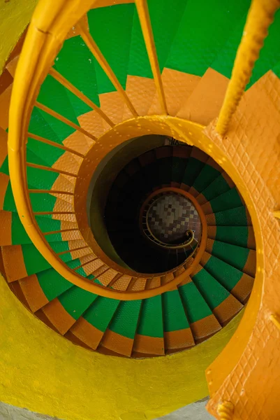 Спіральні сходи в старому маяку — стокове фото