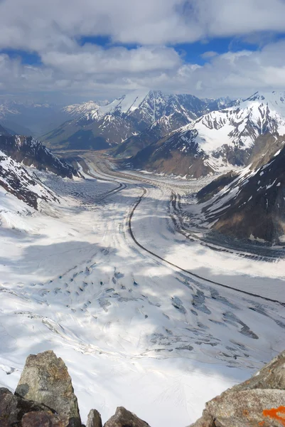 High mountains glacier view — Stock Photo, Image