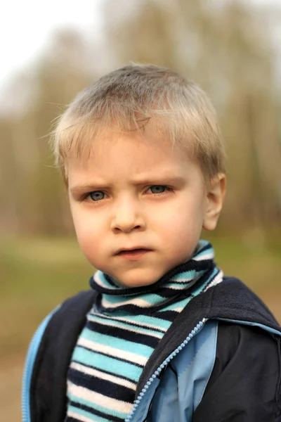 Serious childboy — Stock Photo, Image