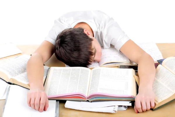 Studente stanco — Foto Stock
