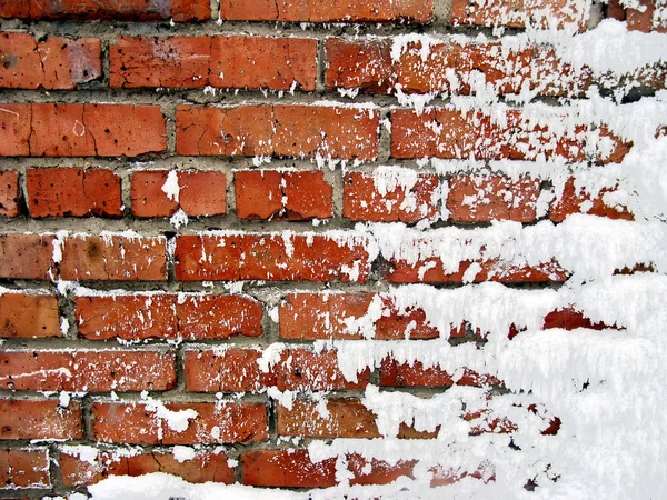 Ściany pokryte śniegiem — Zdjęcie stockowe