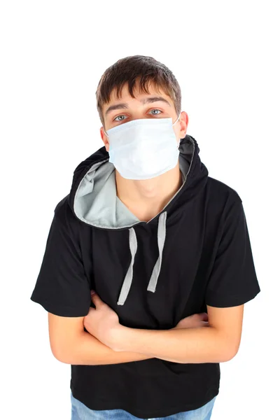 Teenager in mask — Stock Photo, Image