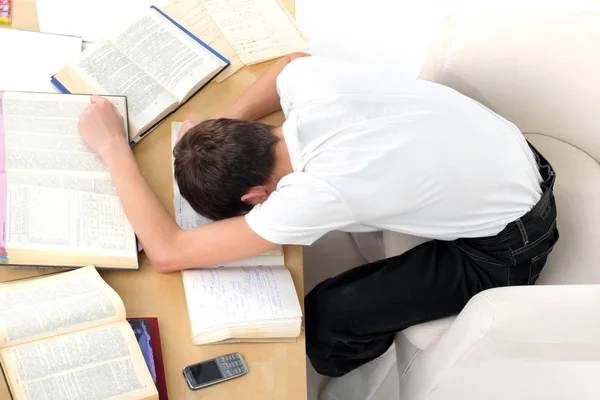 Estudante cansado — Fotografia de Stock