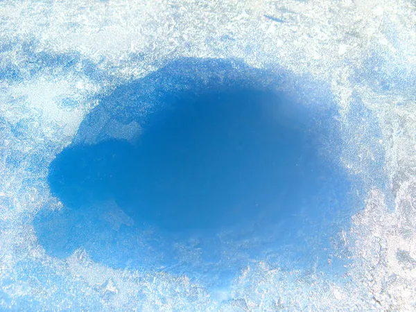 Gelo no vidro — Fotografia de Stock