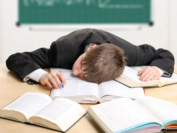 Zmęczony studenta — Zdjęcie stockowe