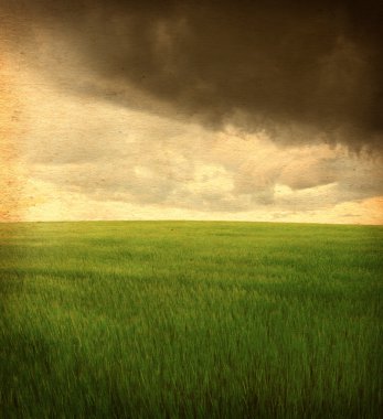 Neutral field landscape clipart