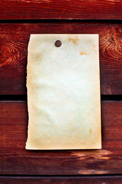 Czysty papier na drewniane tła — Zdjęcie stockowe