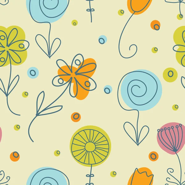 빈티지 꽃입니다. 완벽 한 패턴 — 스톡 사진