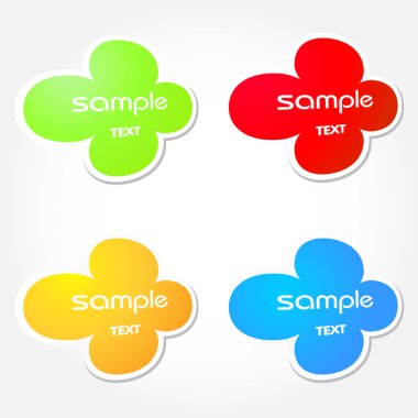 Colorful speech bubbles for your text