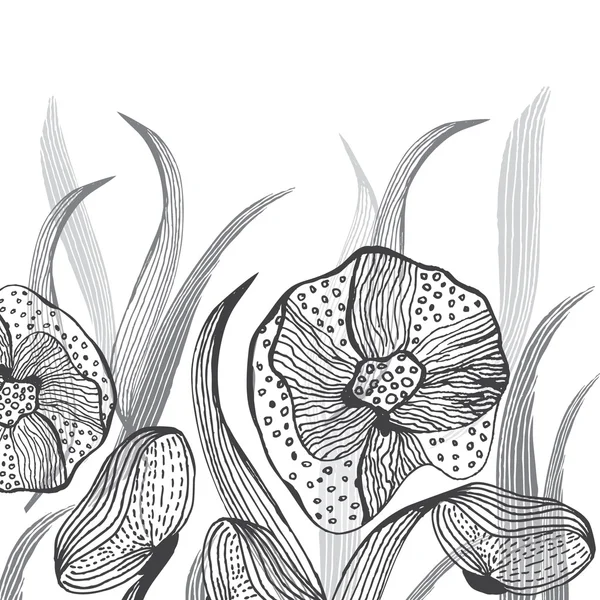 Вінтажний фон з пастельними квітами — стокове фото