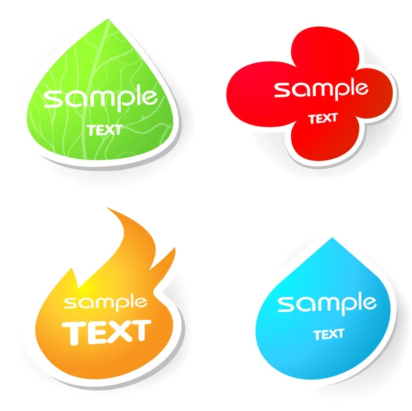 Colorful speech bubbles for your text — Stock Photo, Image