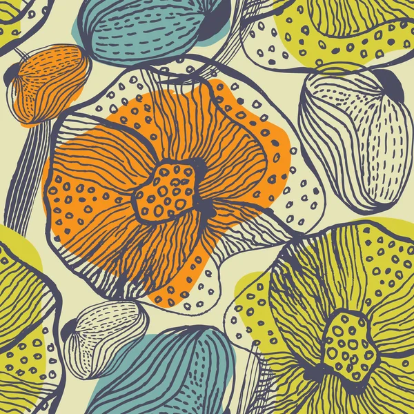 Vintage bakgrund med pastellfärgade blommor — Stockfoto