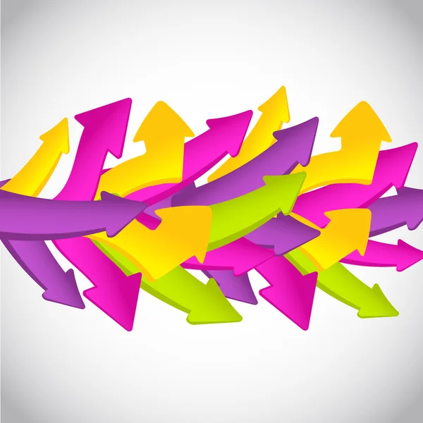 Abstrato onda colorida de setas — Fotografia de Stock