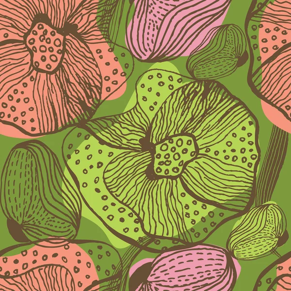 Floral μοτίβο χωρίς ραφή — Φωτογραφία Αρχείου