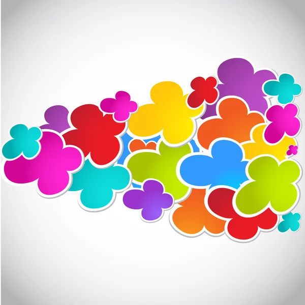 Colorful speech bubbles for your text — Stok fotoğraf