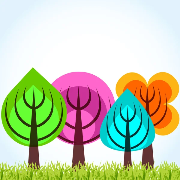 Fyra säsong träd koncept — Stockfoto