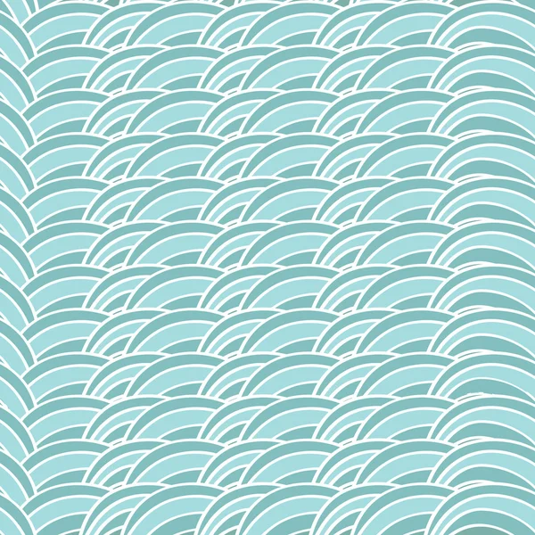 青い波とレトロなシームレスな背景 — ストック写真