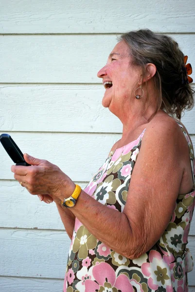Mobiele telefoon gesprek. — Stockfoto