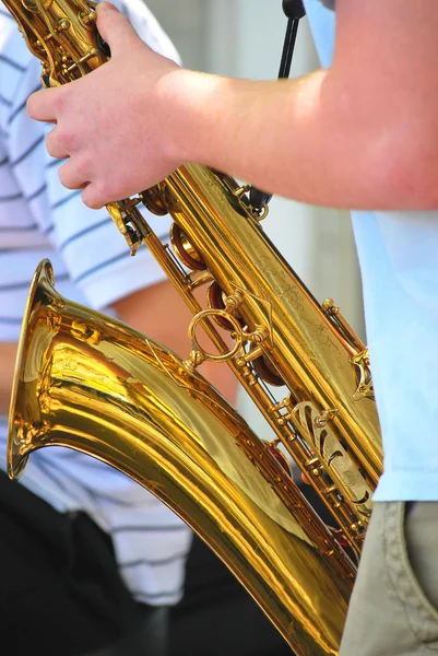 Tenor saxofon. — Stock fotografie
