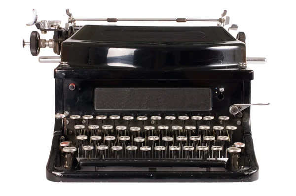 白地に隔絶された古いタイプライター — ストック写真