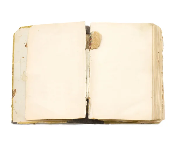 L'antico libro isolato sul bianco — Foto Stock