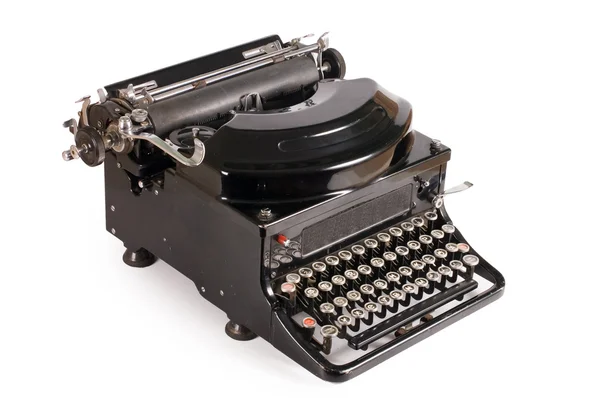 Stara maszyna do pisania izolowana na białym tle — Zdjęcie stockowe