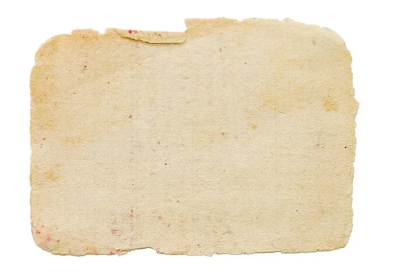 Folha de papel isolada sobre branco — Fotografia de Stock