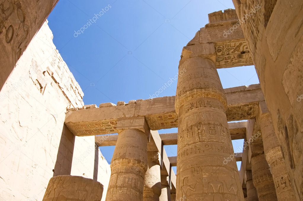 Columns at Karnak Temple, Luxor, Egypt