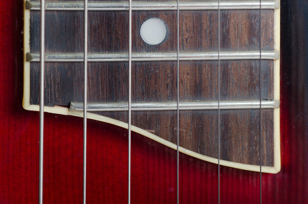 Close up guitar details as a background