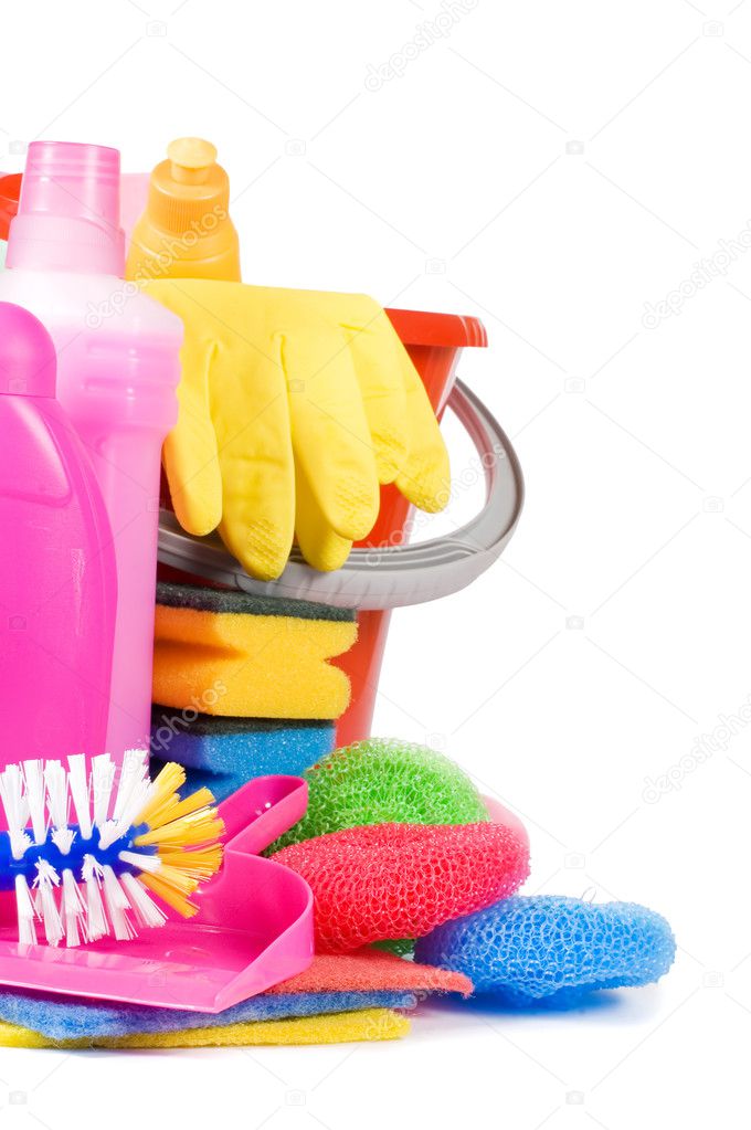 Assortment of means for cleaning isolated