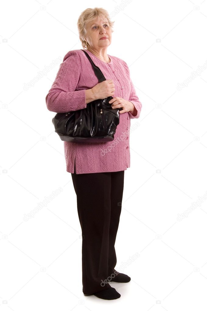 Den kvinde med en pose — Stock-foto © voronin-76 #5619216