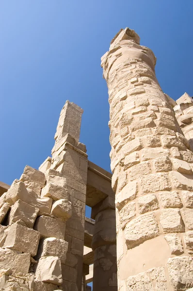 卡纳克神庙卢克索，埃及在列 — 图库照片