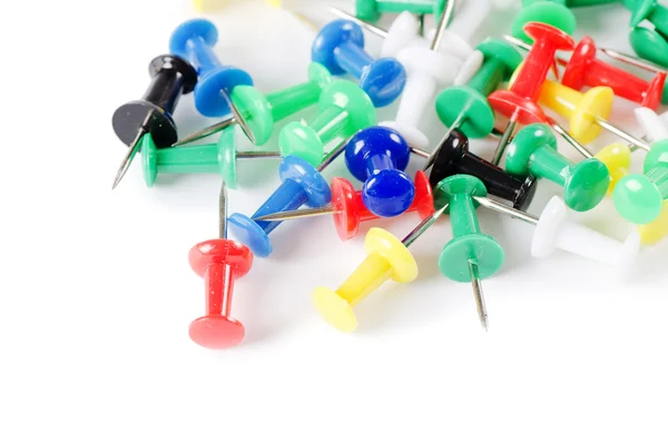 Többszínű gemkapcsok közelsége — Stock Fotó