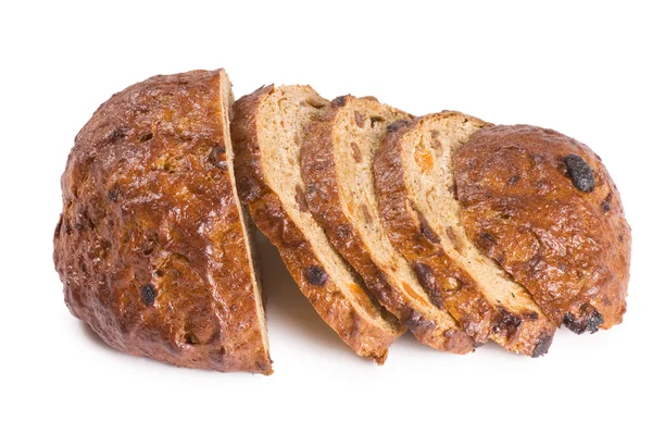 O pão de redução isolado no branco — Fotografia de Stock