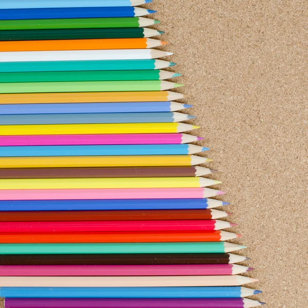 Kleur potloden op — Stockfoto