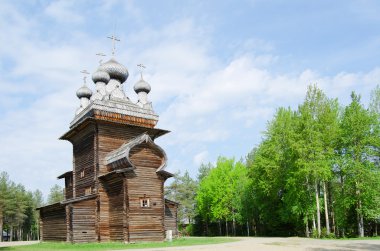 Wooden churches clipart