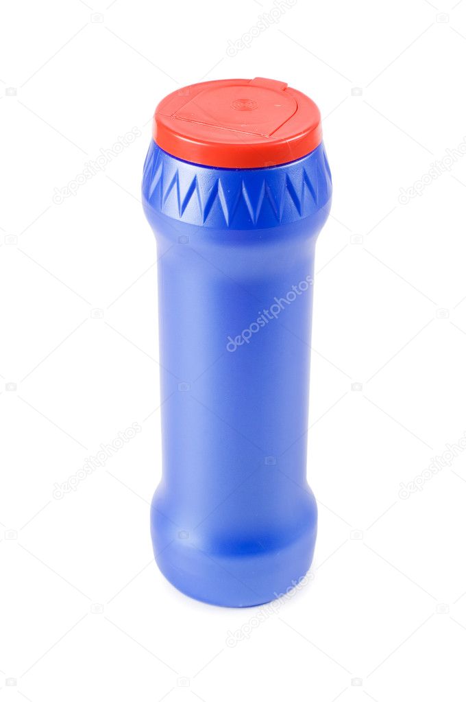 Plastic bottle isolated on a white