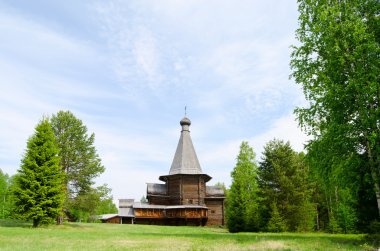 Wooden churches clipart