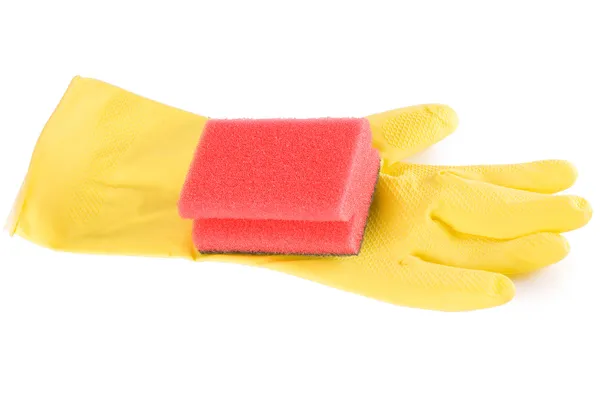 Жёлтые перчатки — стоковое фото