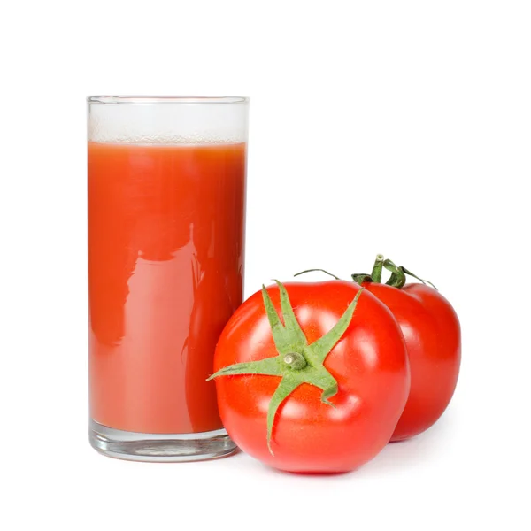 Pomodoro rosso isolato su sfondo bianco — Foto Stock