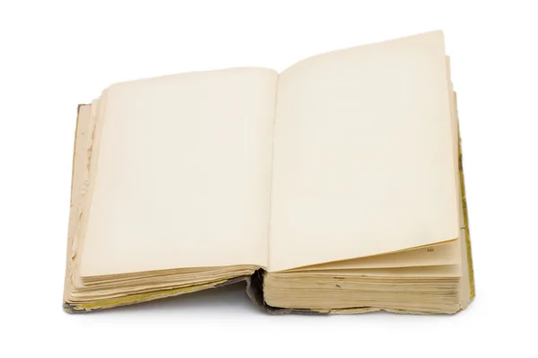 El libro antiguo aislado en blanco —  Fotos de Stock