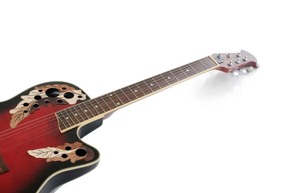 Elektrická kytara izolovaných na bílém — Stock fotografie