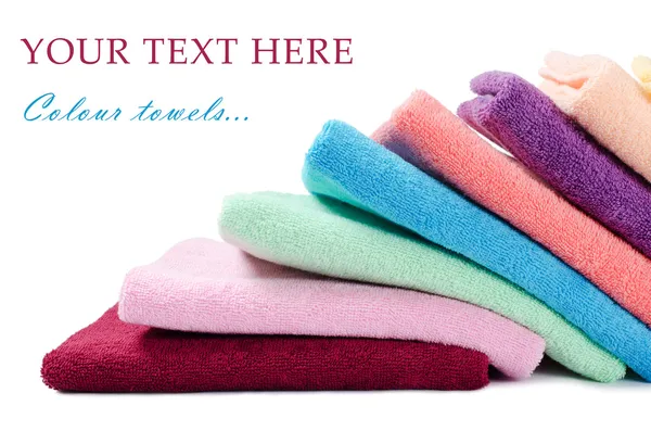 Kombinované barevné ručníky — Stock fotografie