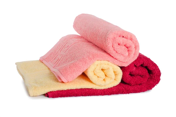 As toalhas de cor combinadas — Fotografia de Stock